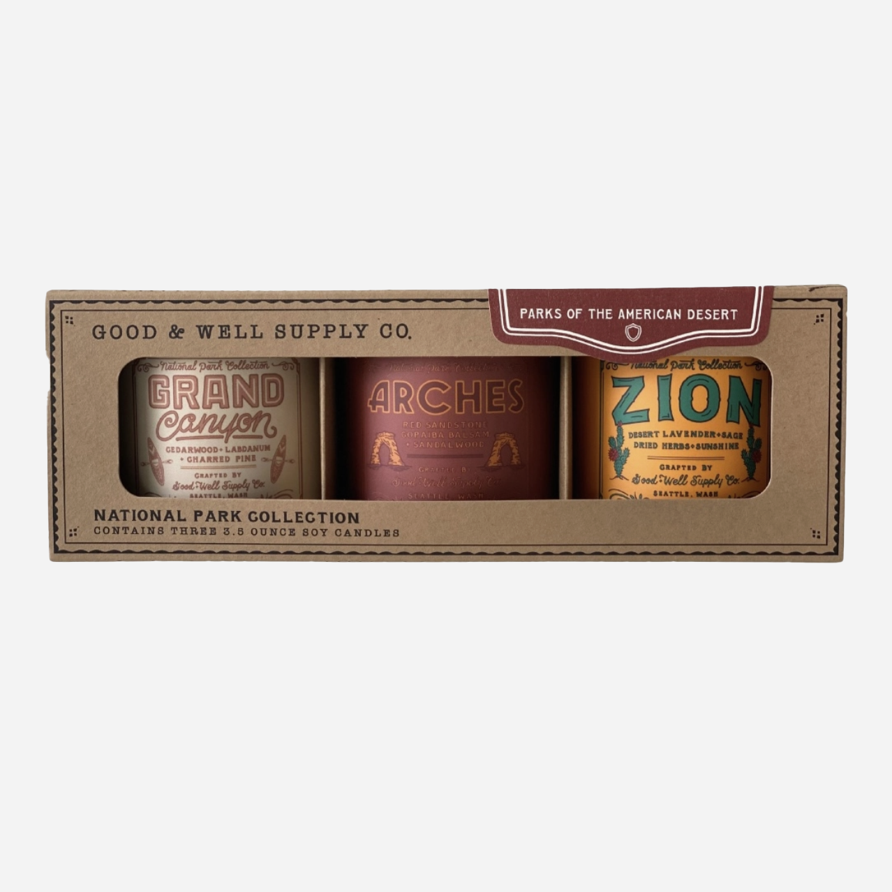 National Park Regional Candle Gift Set - American Desert