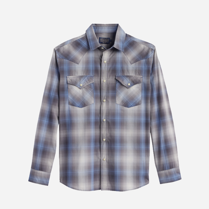 Frontier Shirt - Charcoal/Blue Ombre