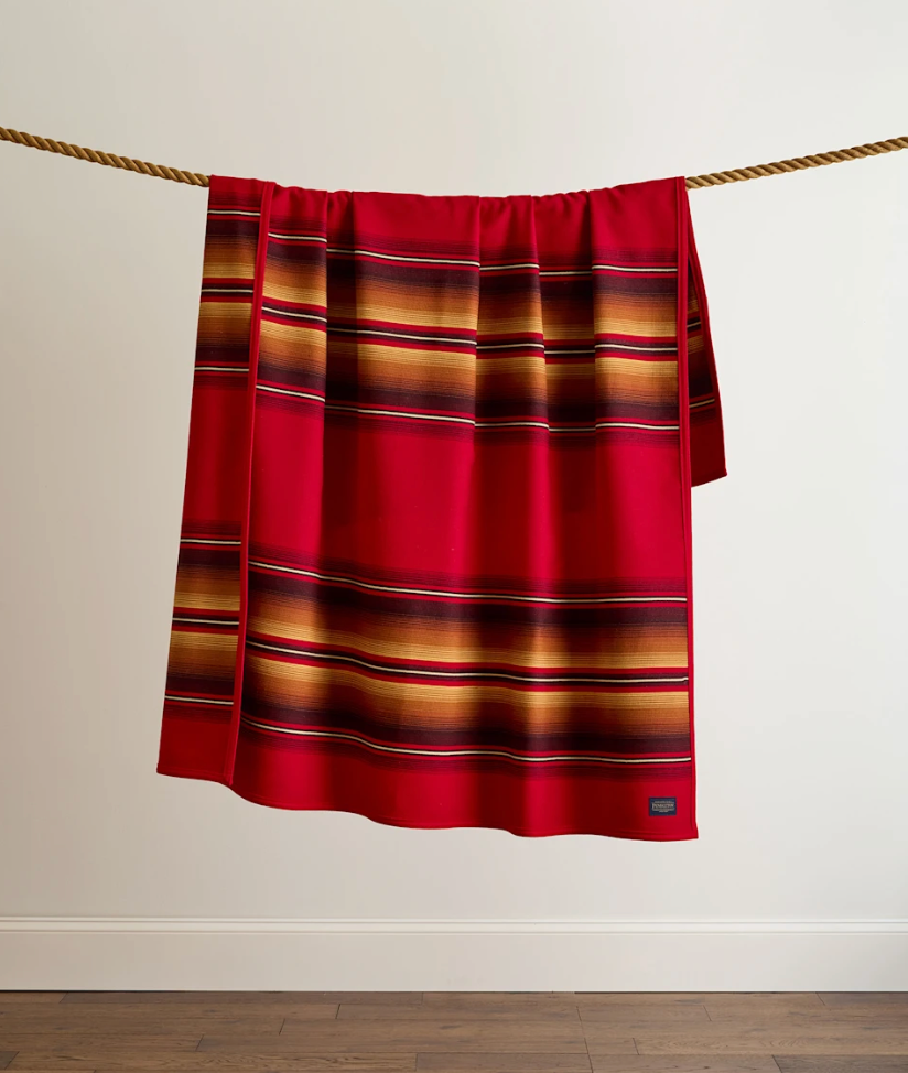 Serape Blanket - Scarlet