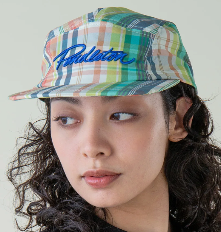 Jet Cap - Green/Ivory Madras
