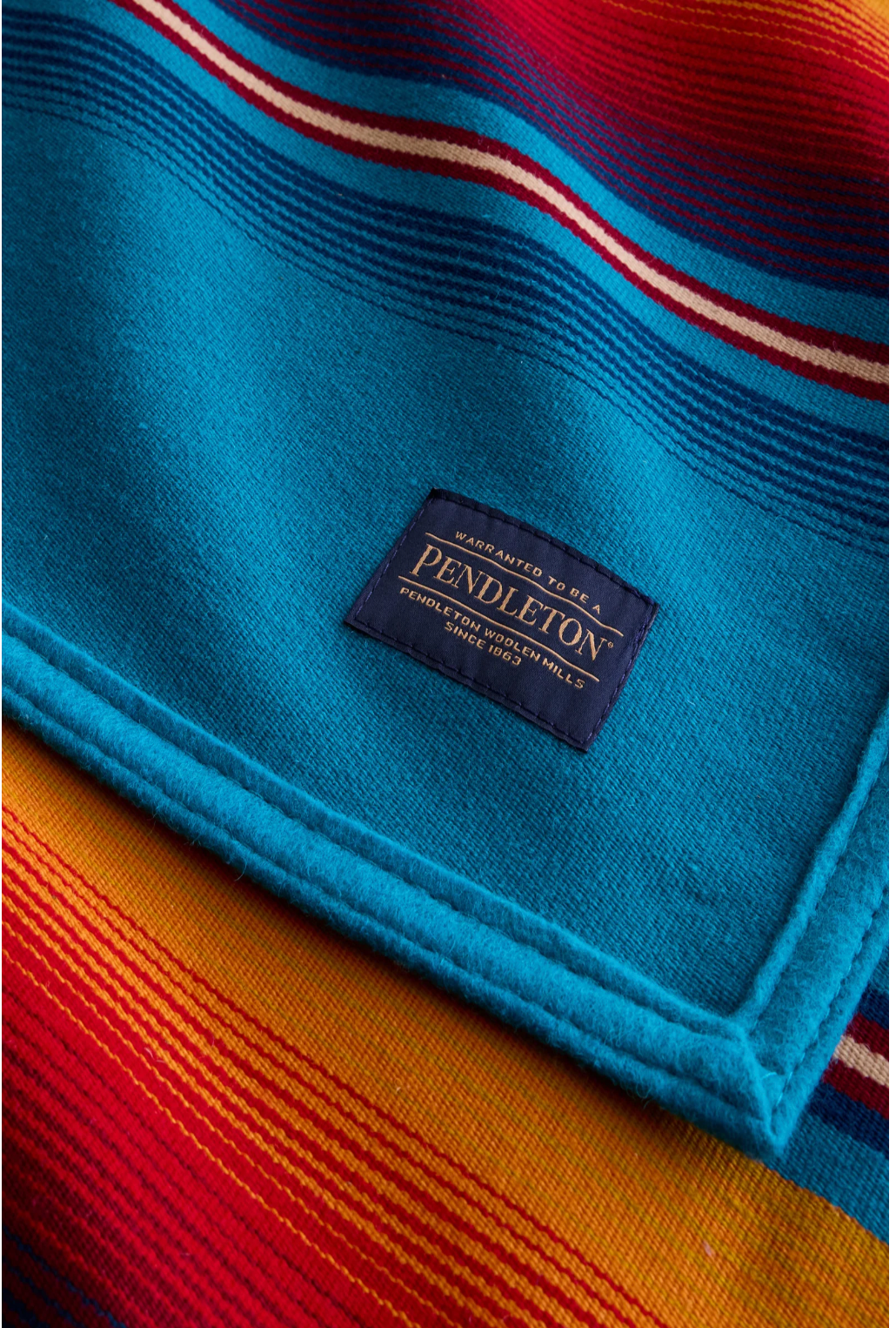 Serape Robe - Turquoise