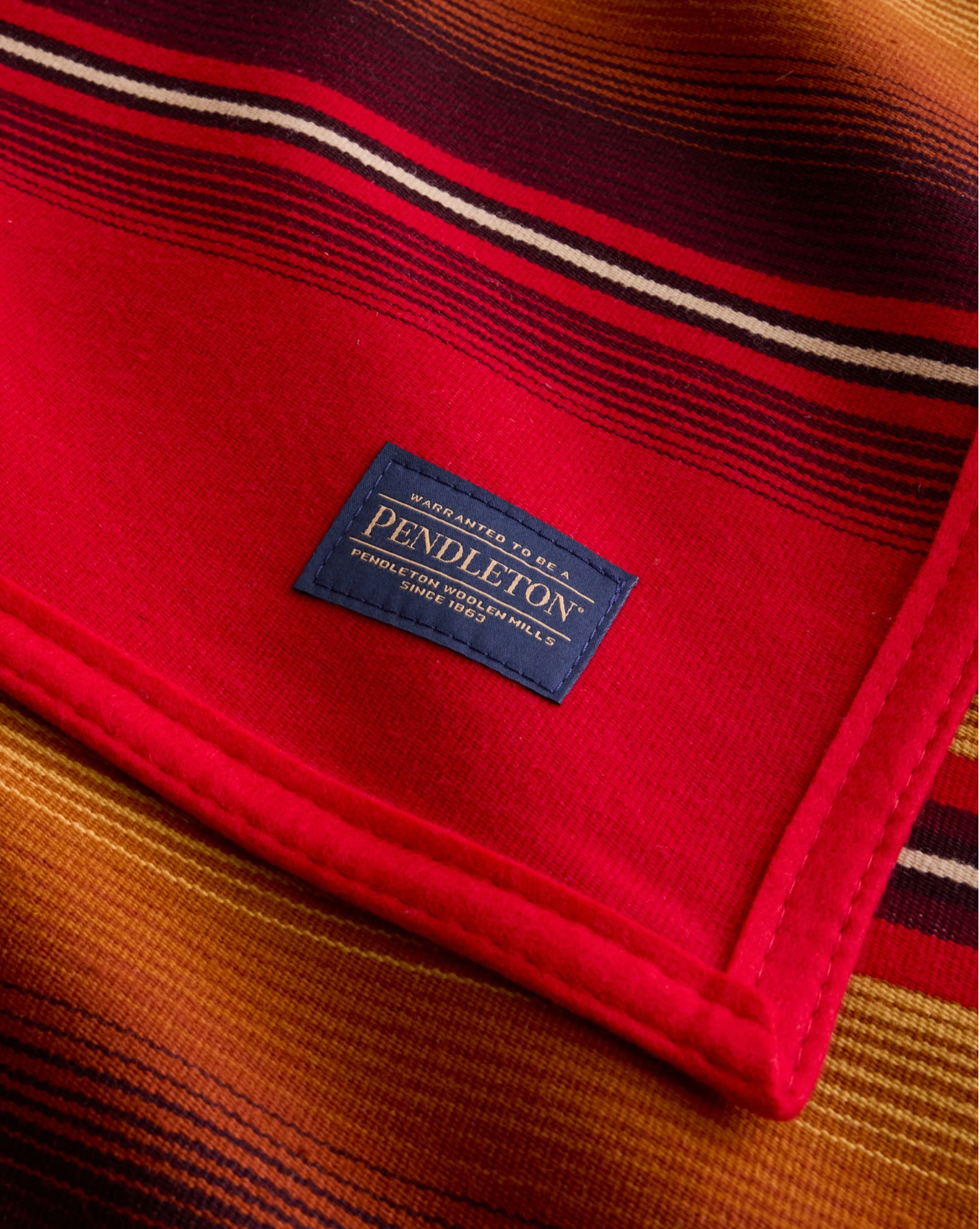 Serape Robe - Scarlet
