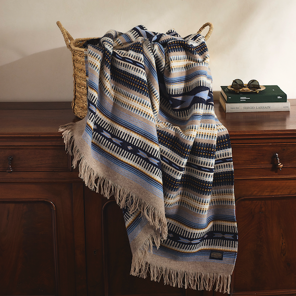 Jacquard Throw - Rio Bravo Blue
