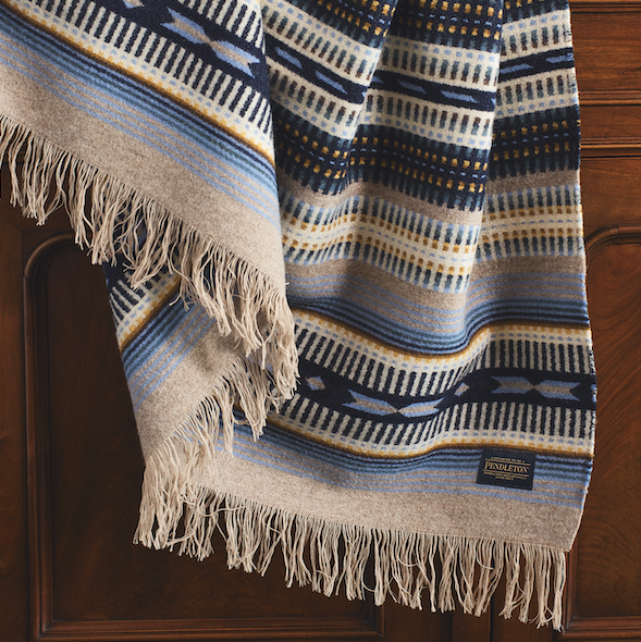 Jacquard Throw - Rio Bravo Blue