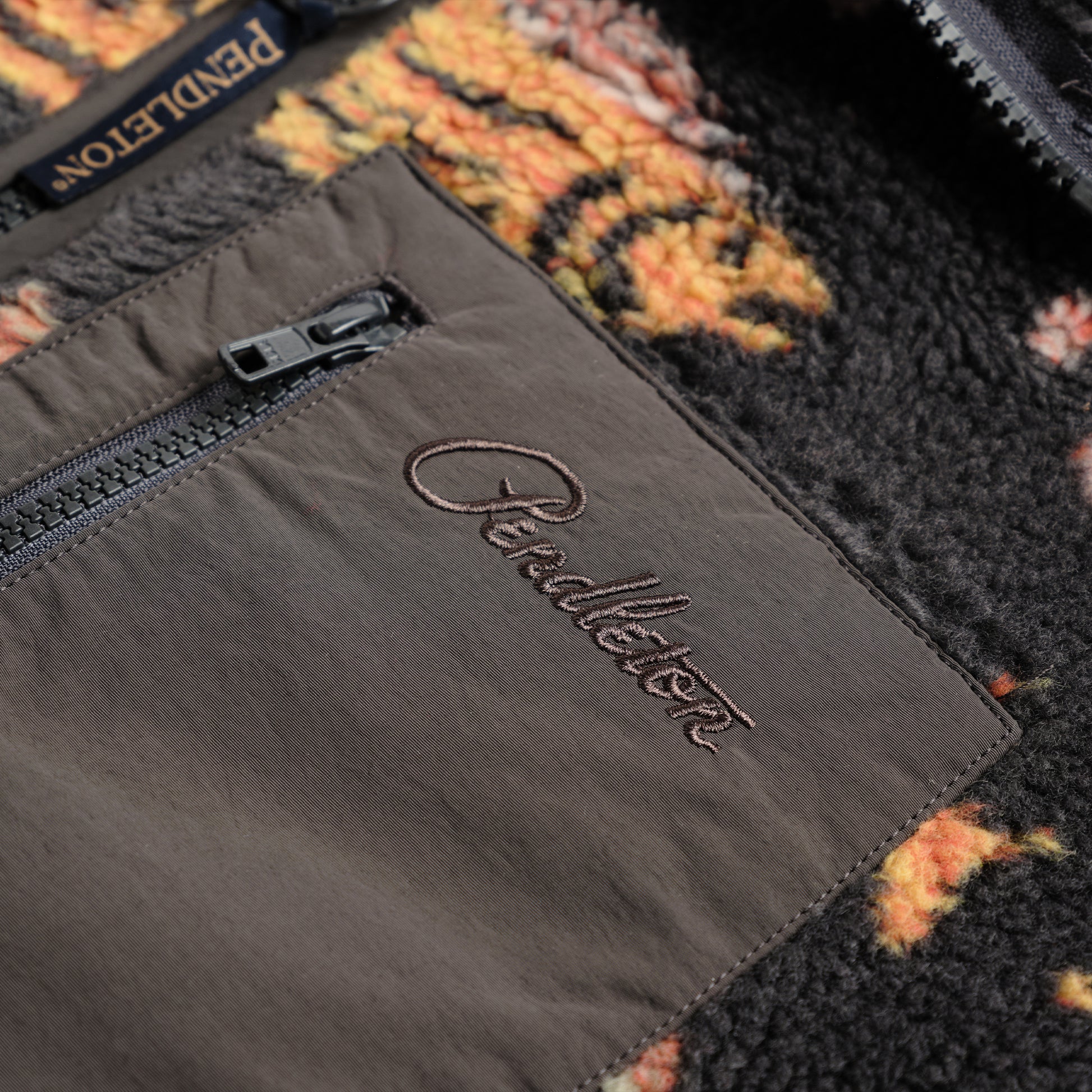 Jacquard Sherpa Fleece - Salmon Falls Scenic