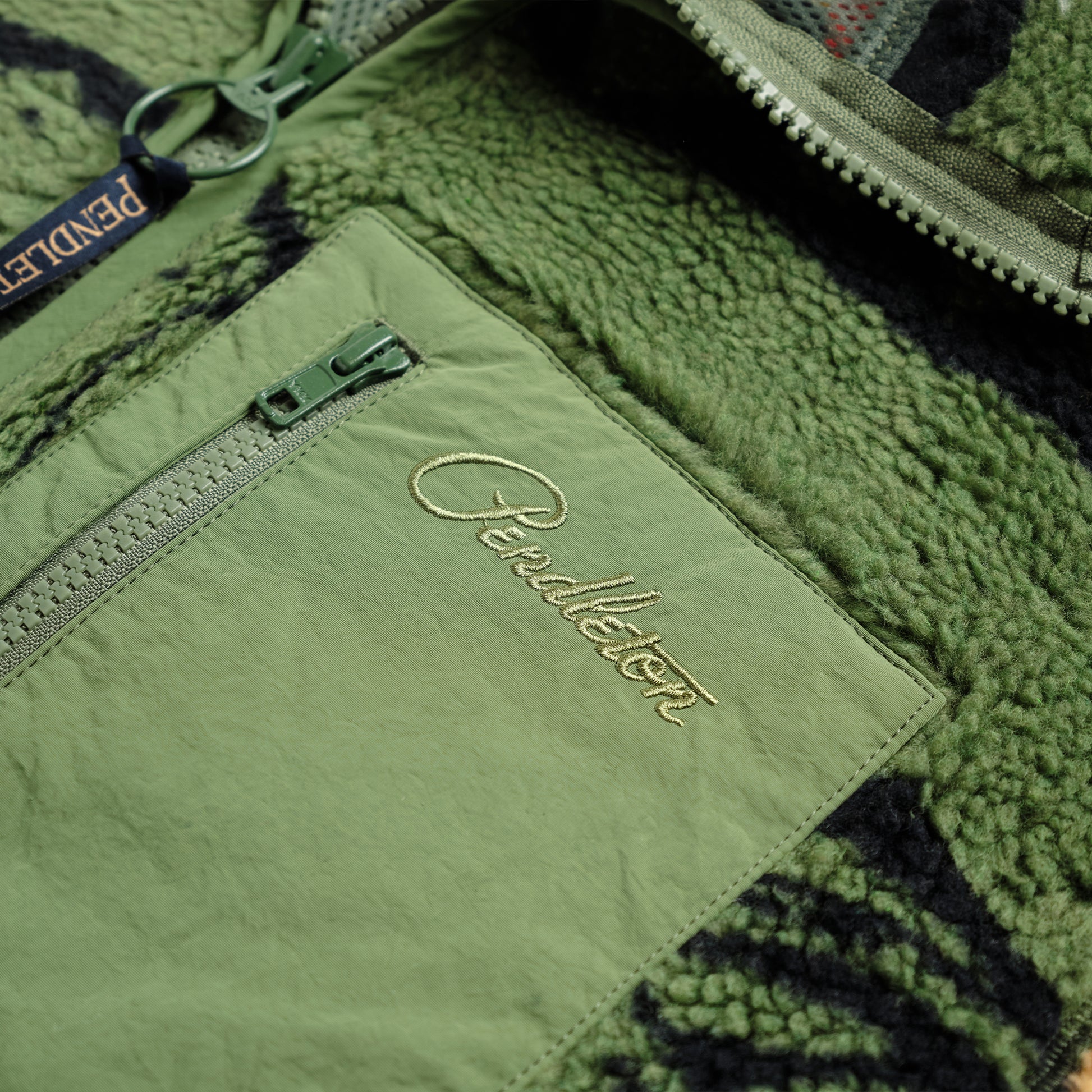 Jacquard Sherpa Fleece - Salmon Falls Olive