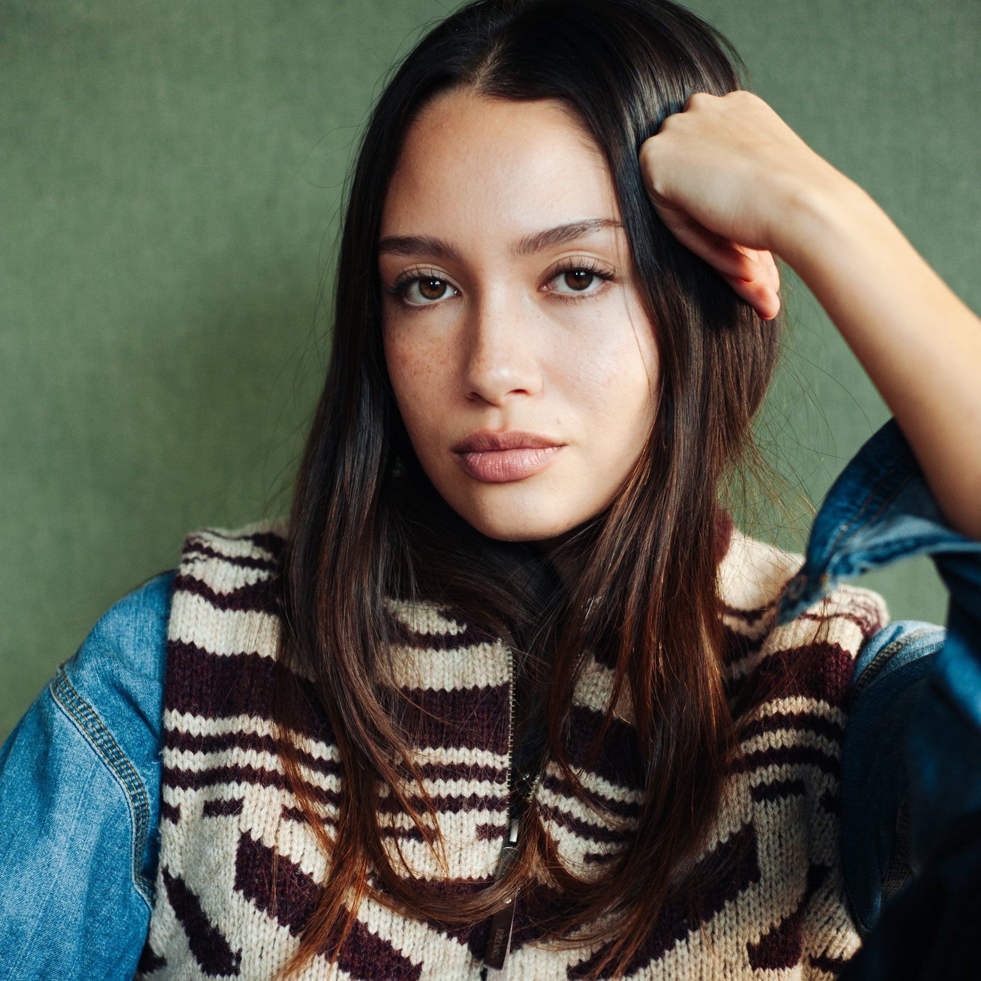 Womens Wool Sweater Vest - Alpine Burgundy