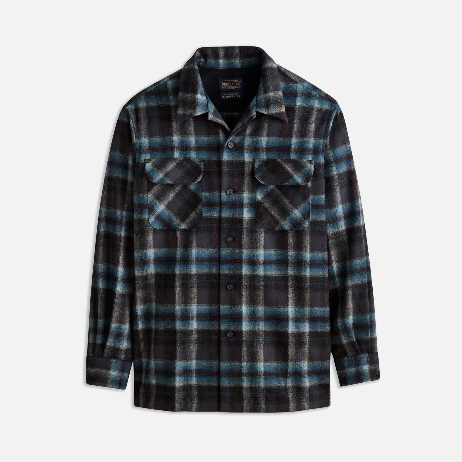 Women's Boyfriend Board Shirt - Grey Mix/Aqua Plaid