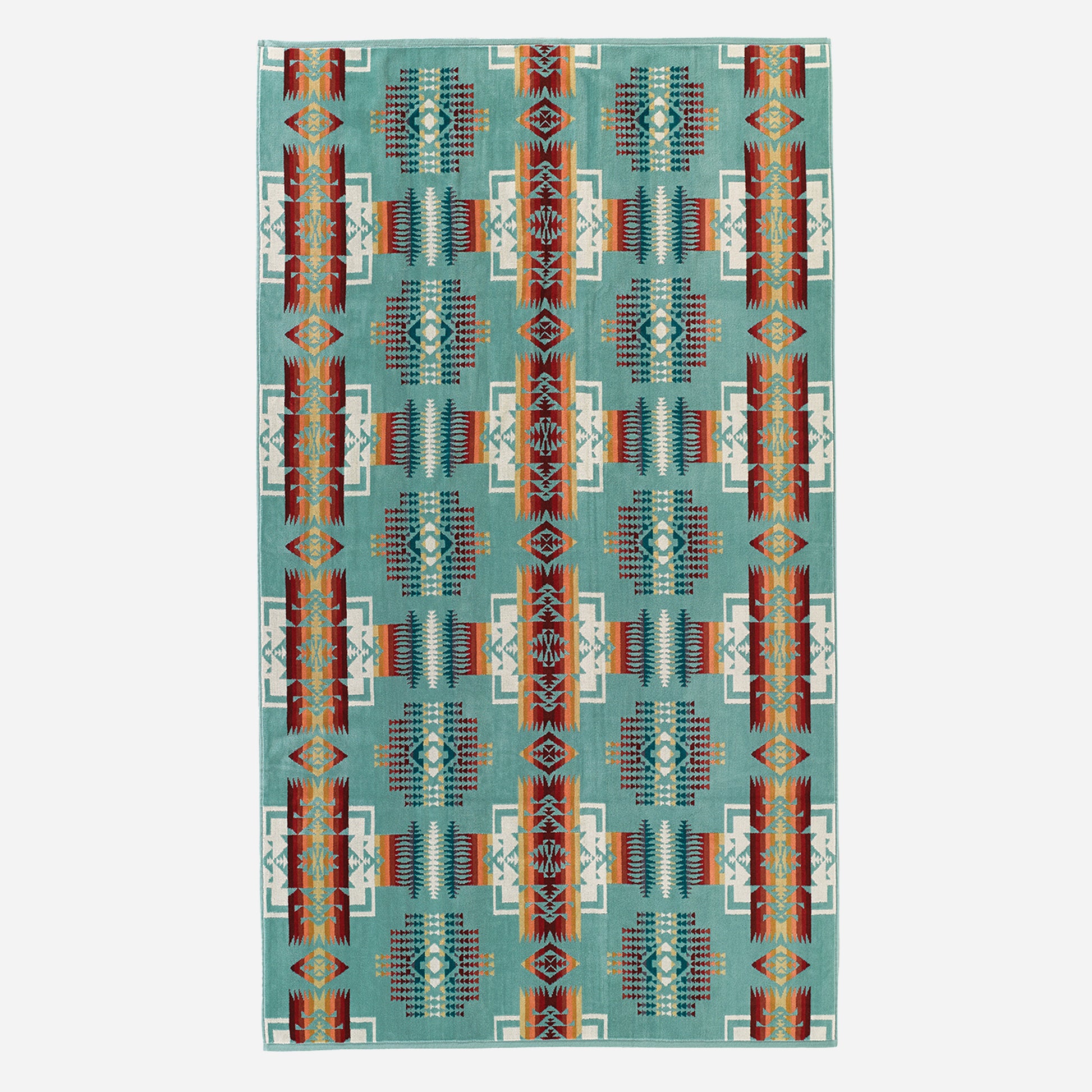 Chief Joseph Beach Towel - Aqua