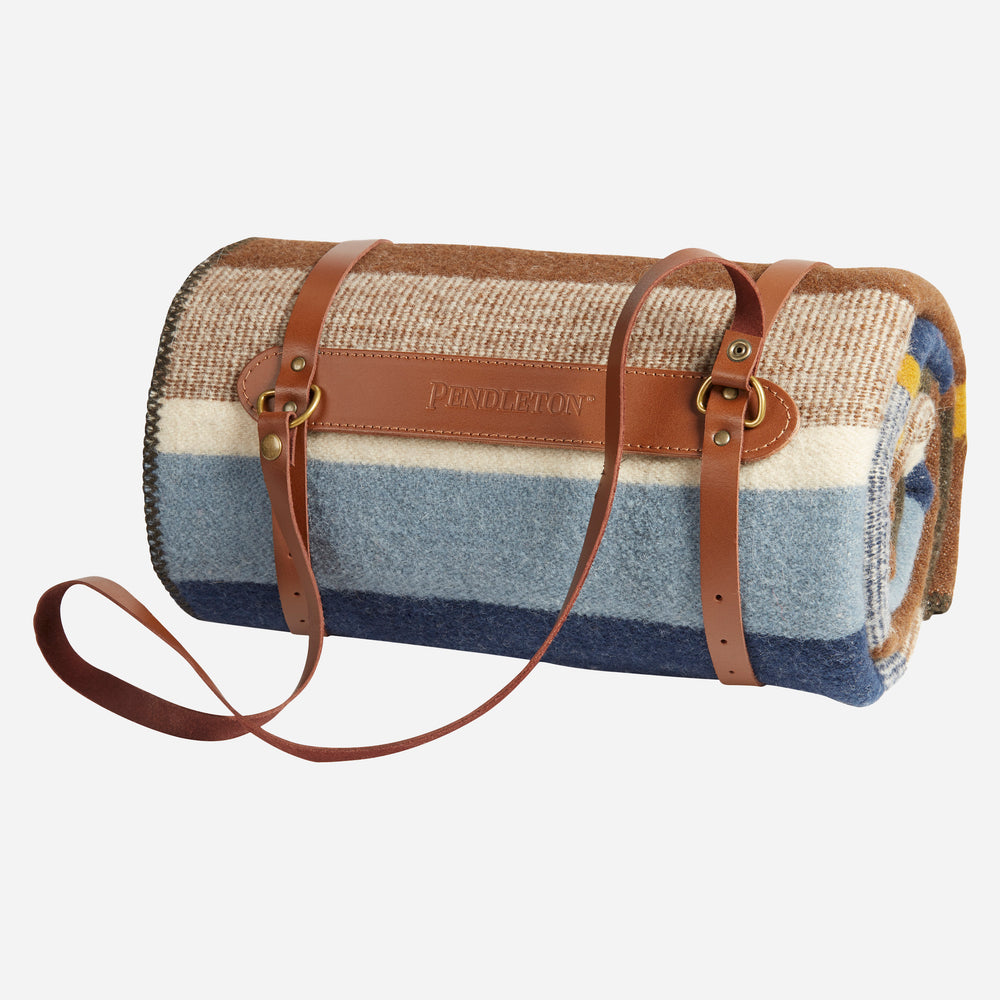 Bridger Throw With Carrier - Trail Stripe