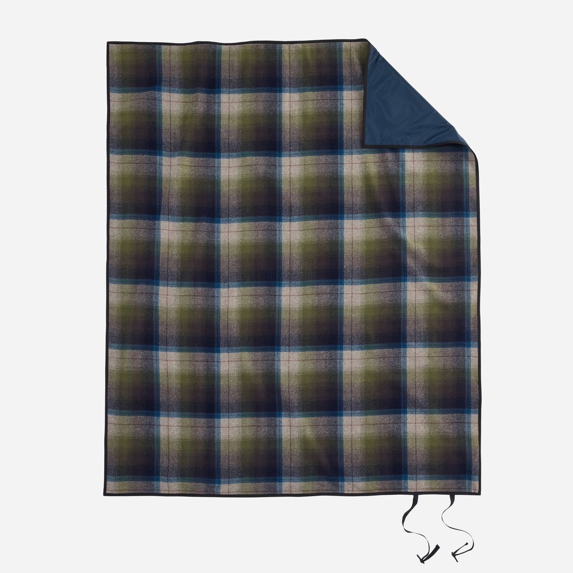 Nylon Backed Roll - Up Blanket Haystack Plaid