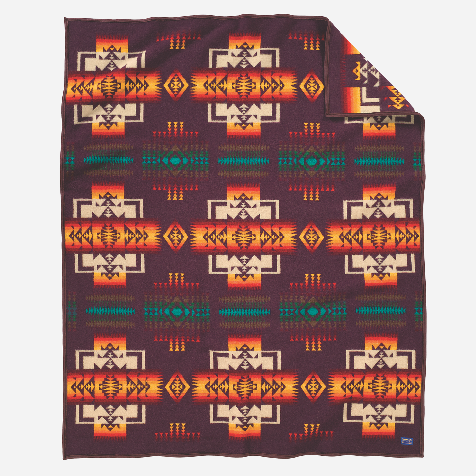 Chief Joseph Blanket - Maroon