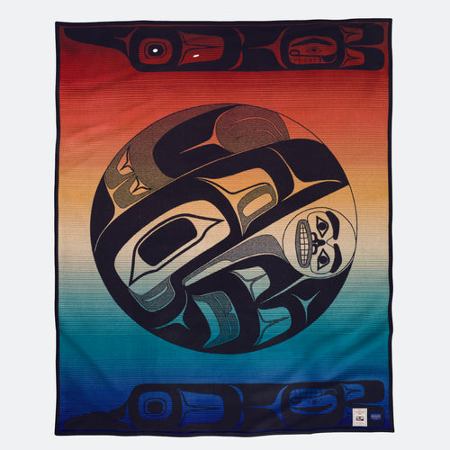 American Indian College Fund Blanket - Raven & The Box Of Knowledge