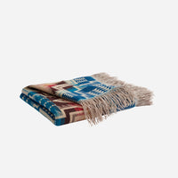 Jacquard Fringed Throw - Harding Star Royal