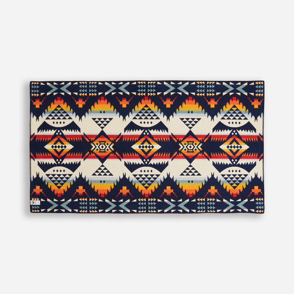 Jacquard Saddle Blanket - Nehalem Navy