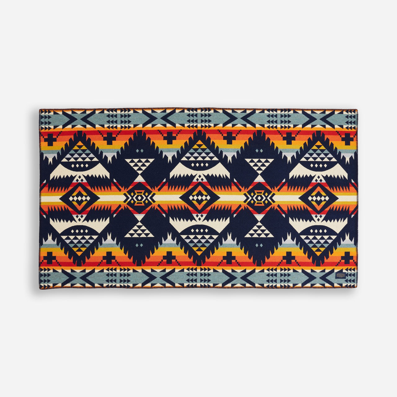 Jacquard Saddle Blanket - Nehalem Navy