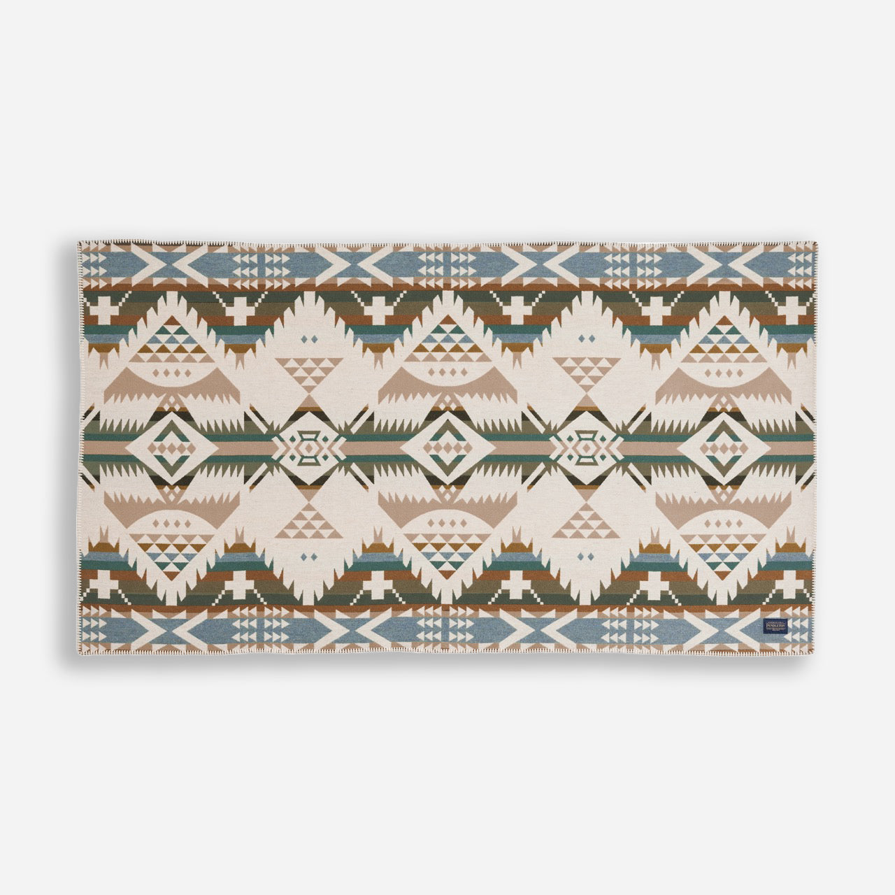 Jacquard Saddle Blanket - Nehalem Natural