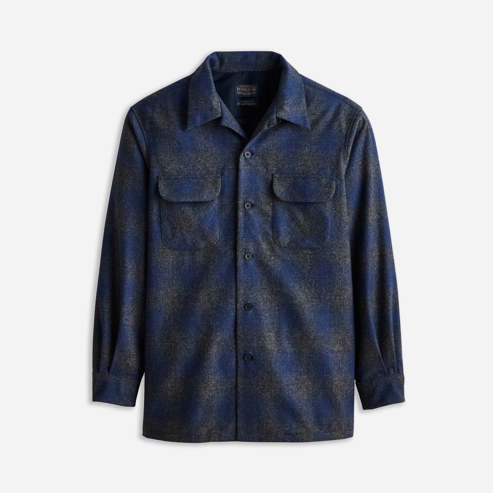 Board Shirt - Navy/Oxford Mix Ombre