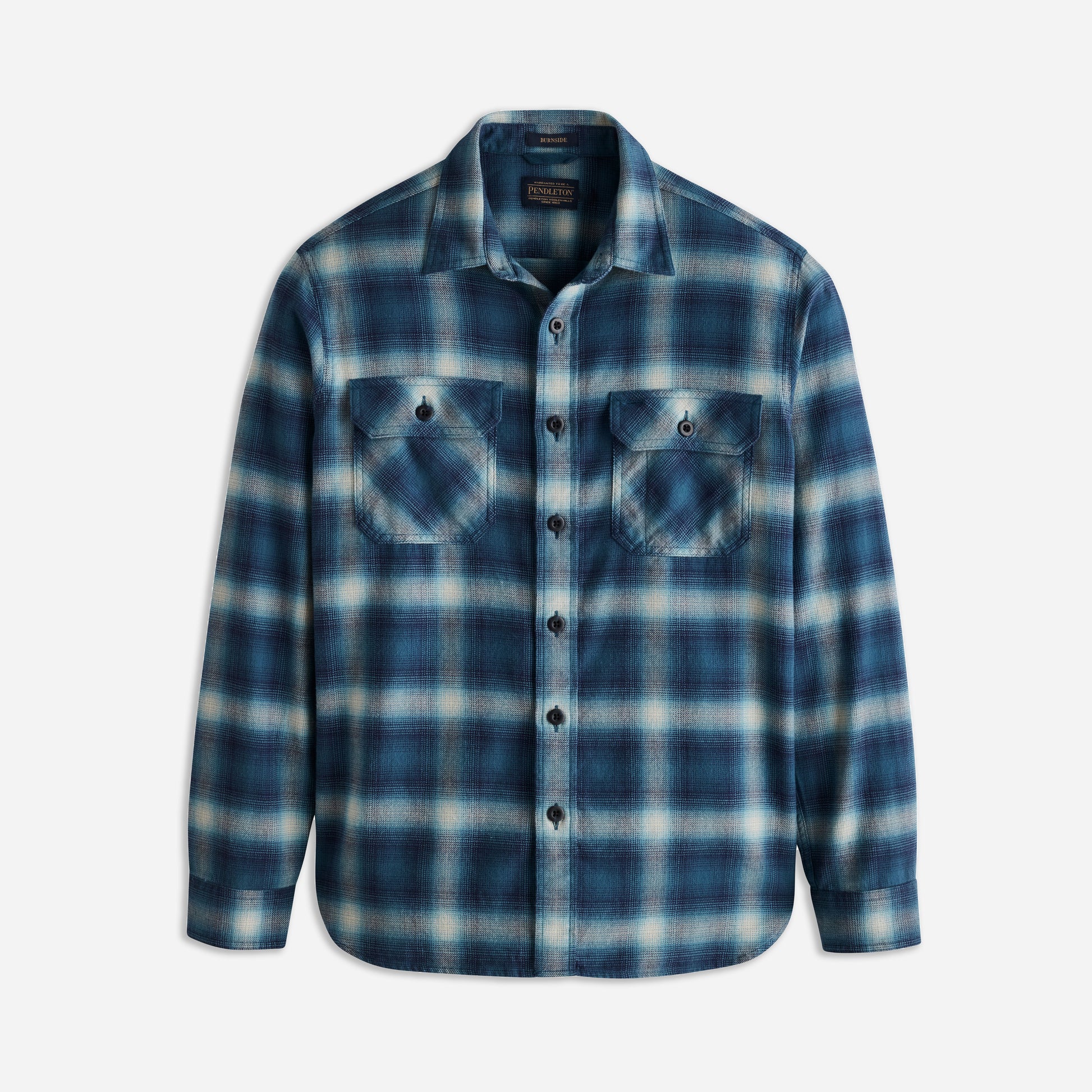 Burnside Shirt - Navy/Blue/Grey Plaid