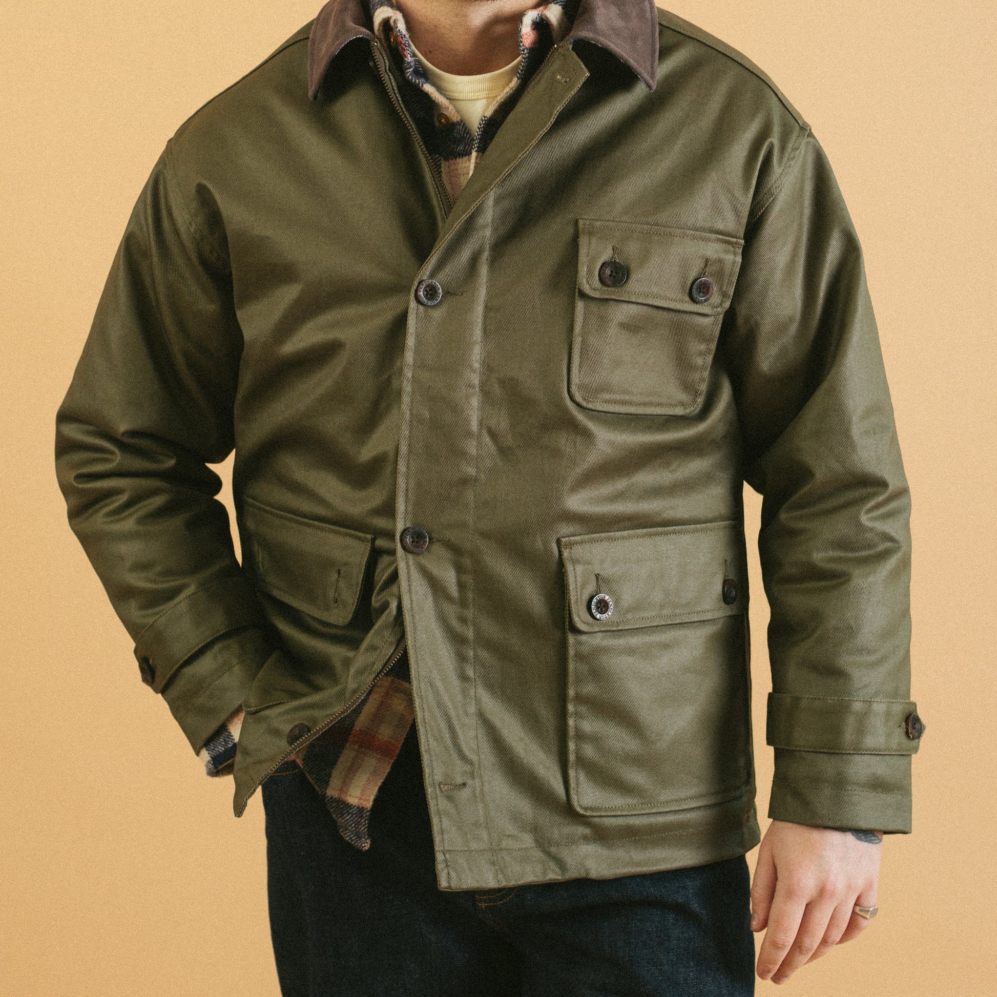 Waxed Hunting Jacket - Olive