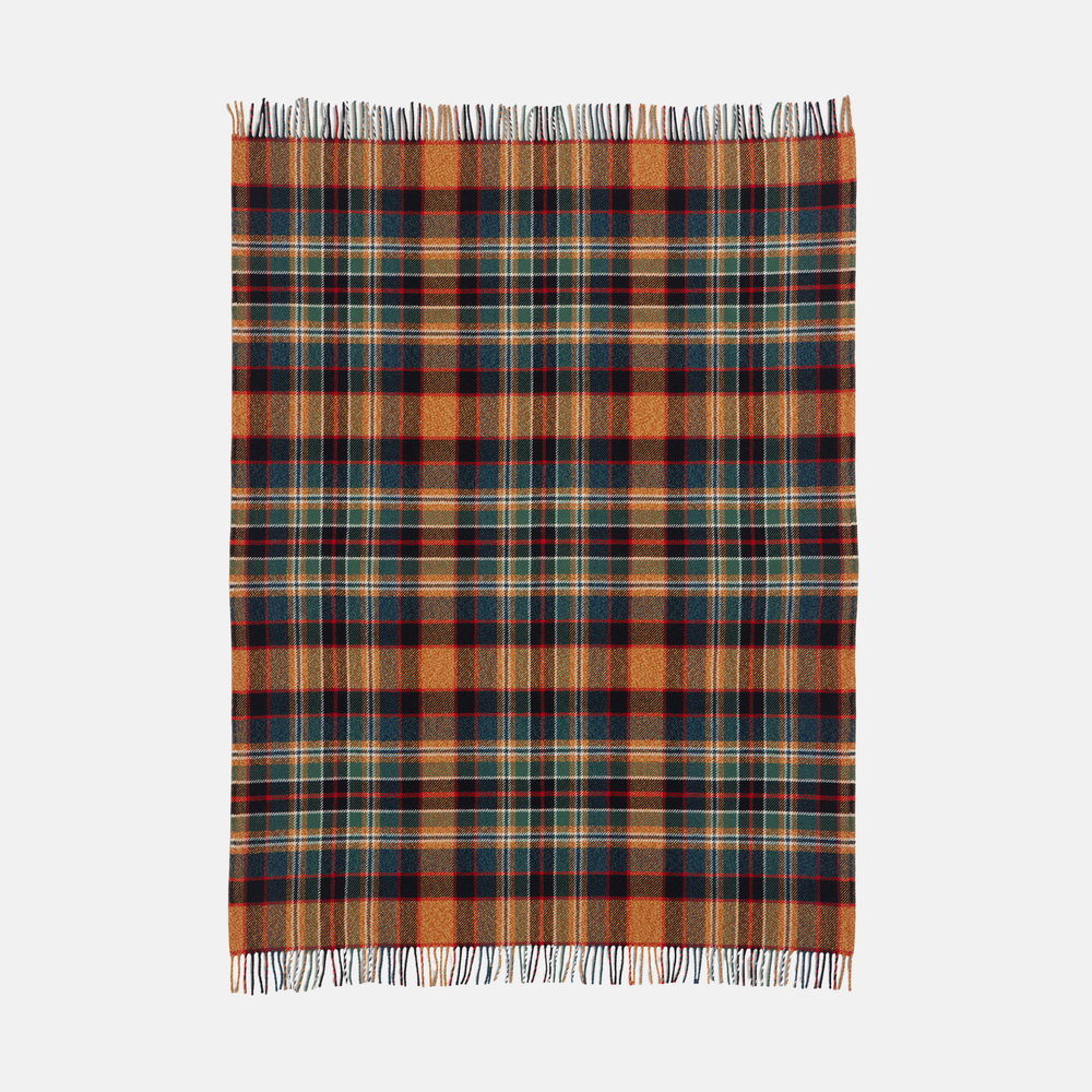 Fireside Throw - Sycamore Gold/Green