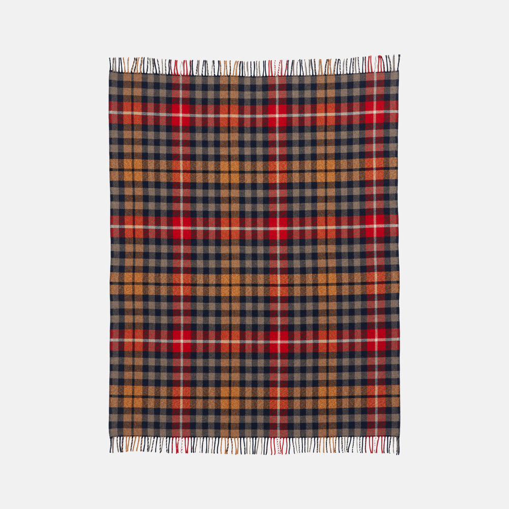 Fireside Throw - Hickory Navy/Rust