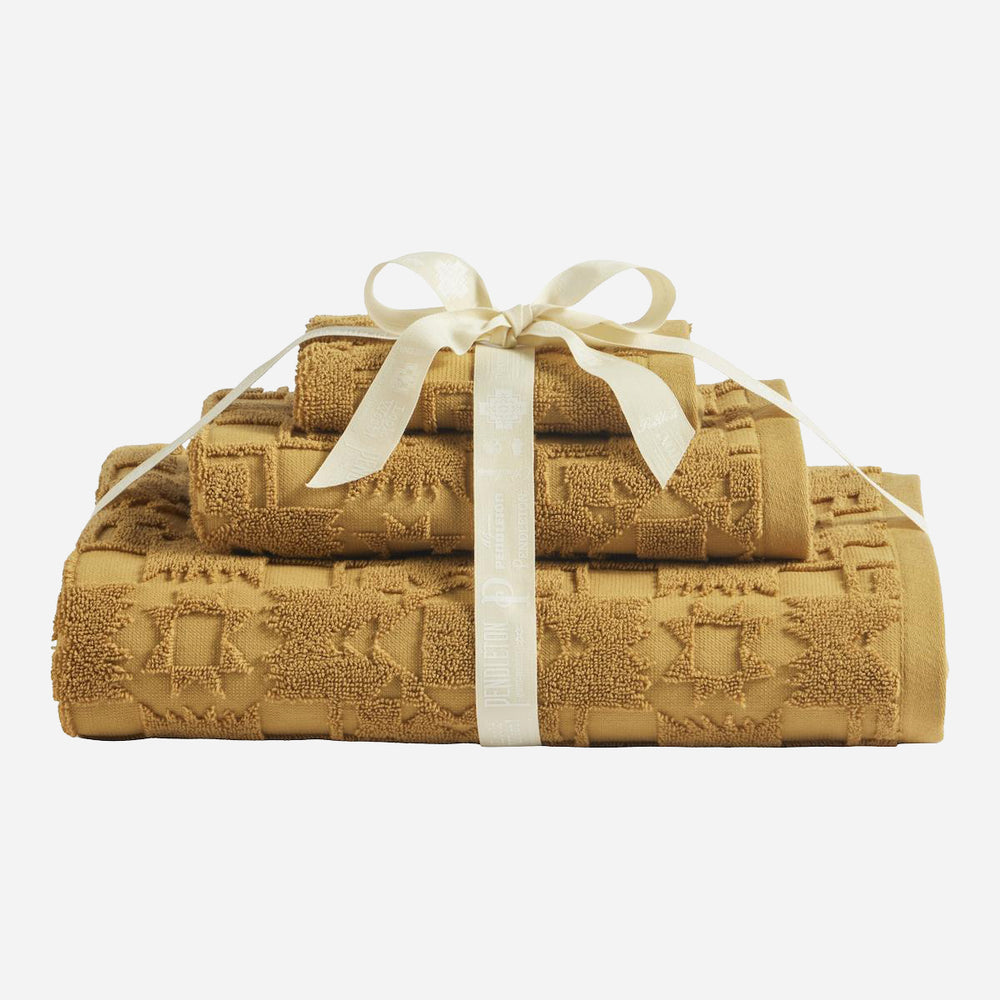 3 Piece Towel Set - Ochre