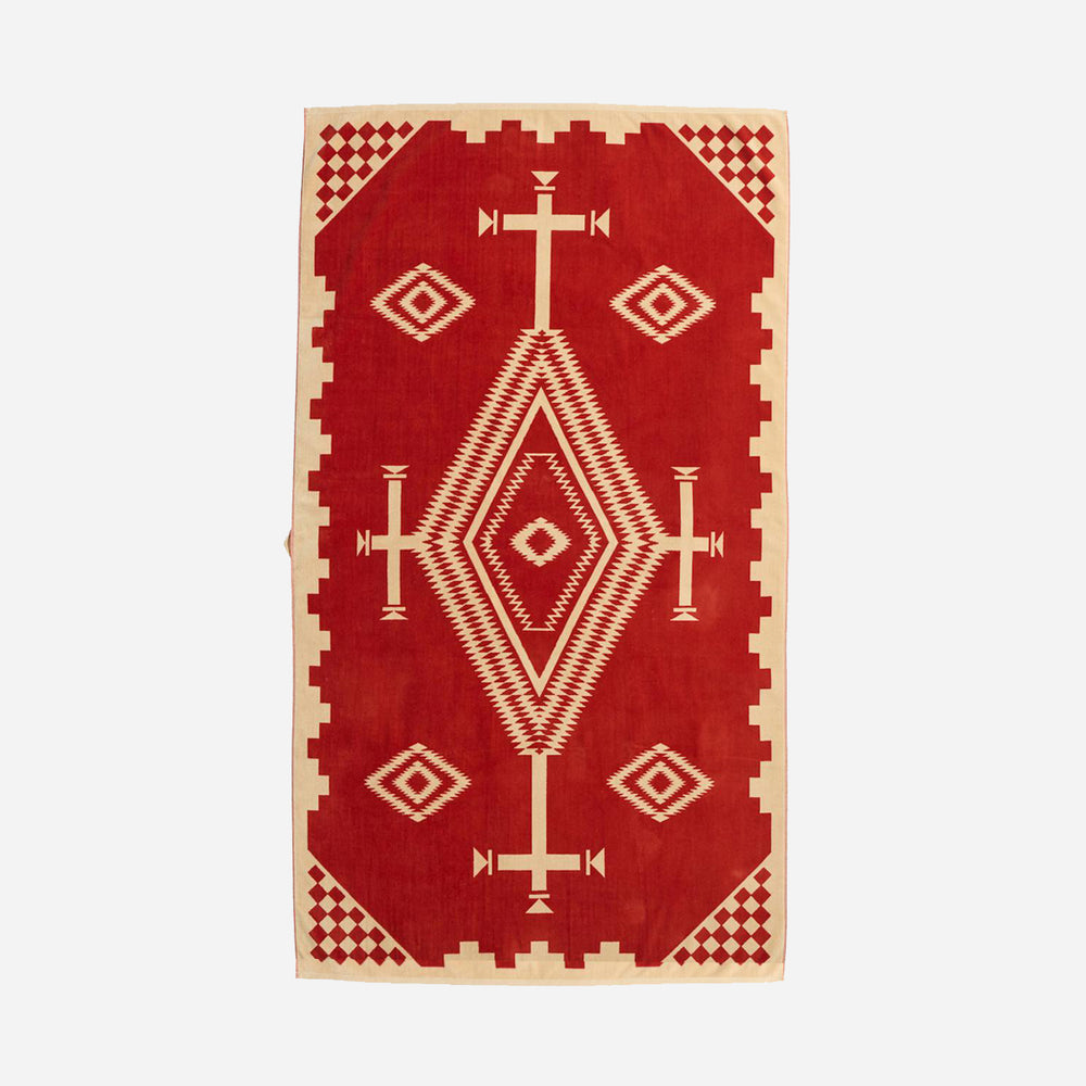 Jacquard Beach Towel - Los Ojos Coral