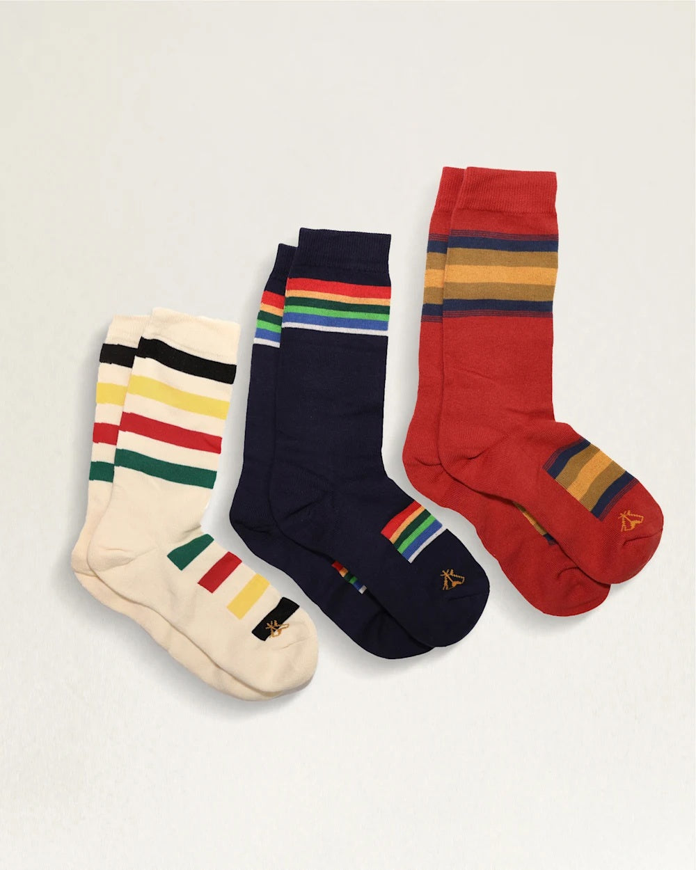 Kids 3 Pack Socks - Glacier, Crater Lake, Rainier