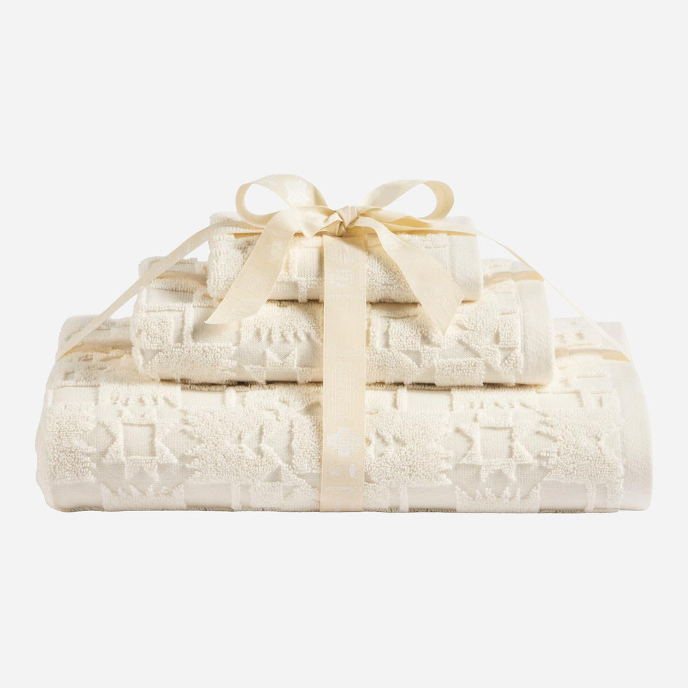 3 Piece Towel Set - Ivory