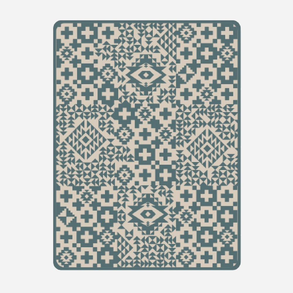 Organic Cotton Woven Baby Blanket - Blue Ridge Atlantic