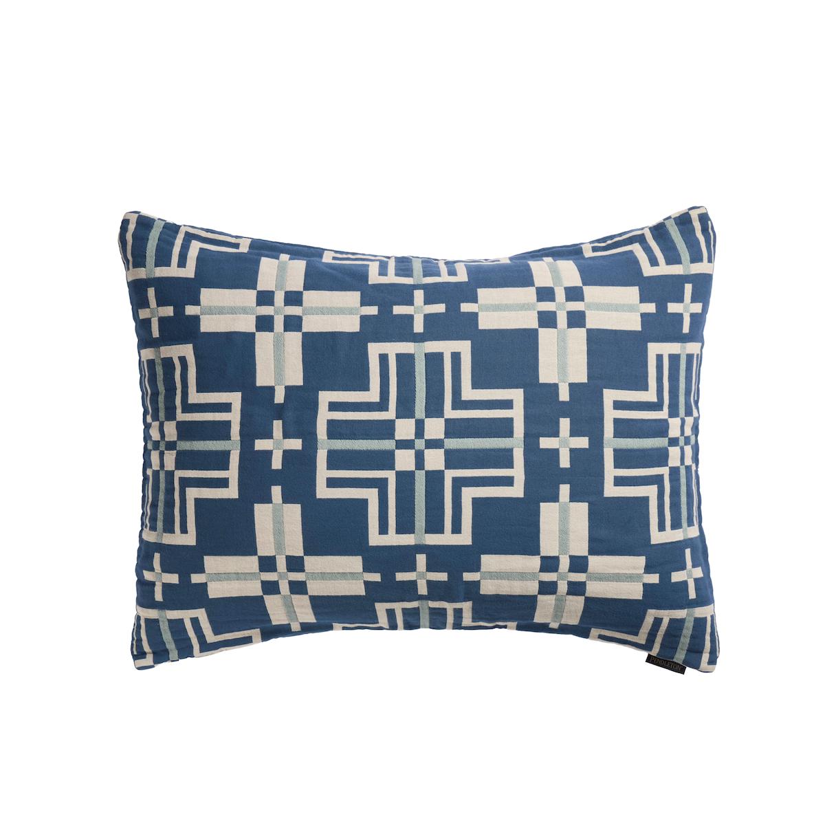 Organic Cotton Matelasse Sham - San Marcos Marine
