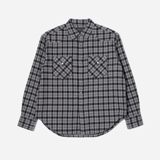 Western Checked Shirt - Charcoal/Black