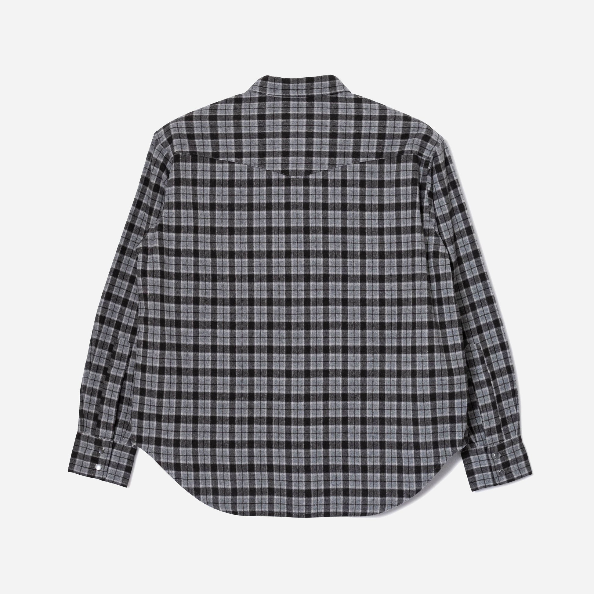 Western Checked Shirt - Charcoal/Black