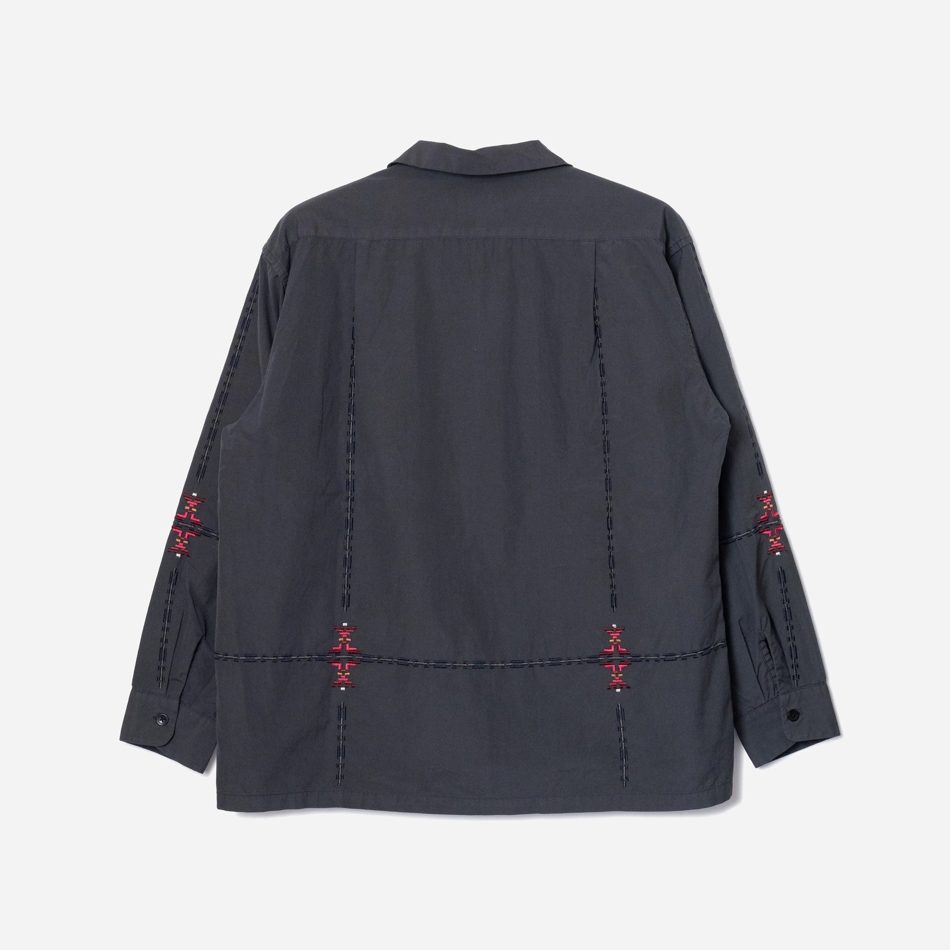 Garment Dye EMB Shirt - Charcoal