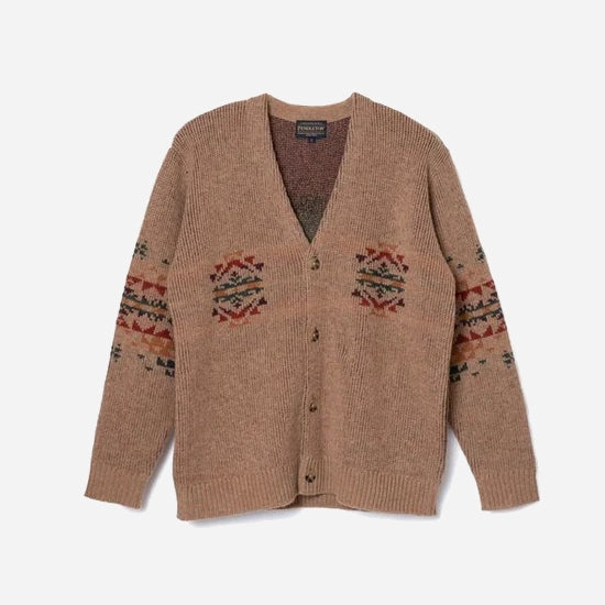 Lambswool Cardigan - Tan