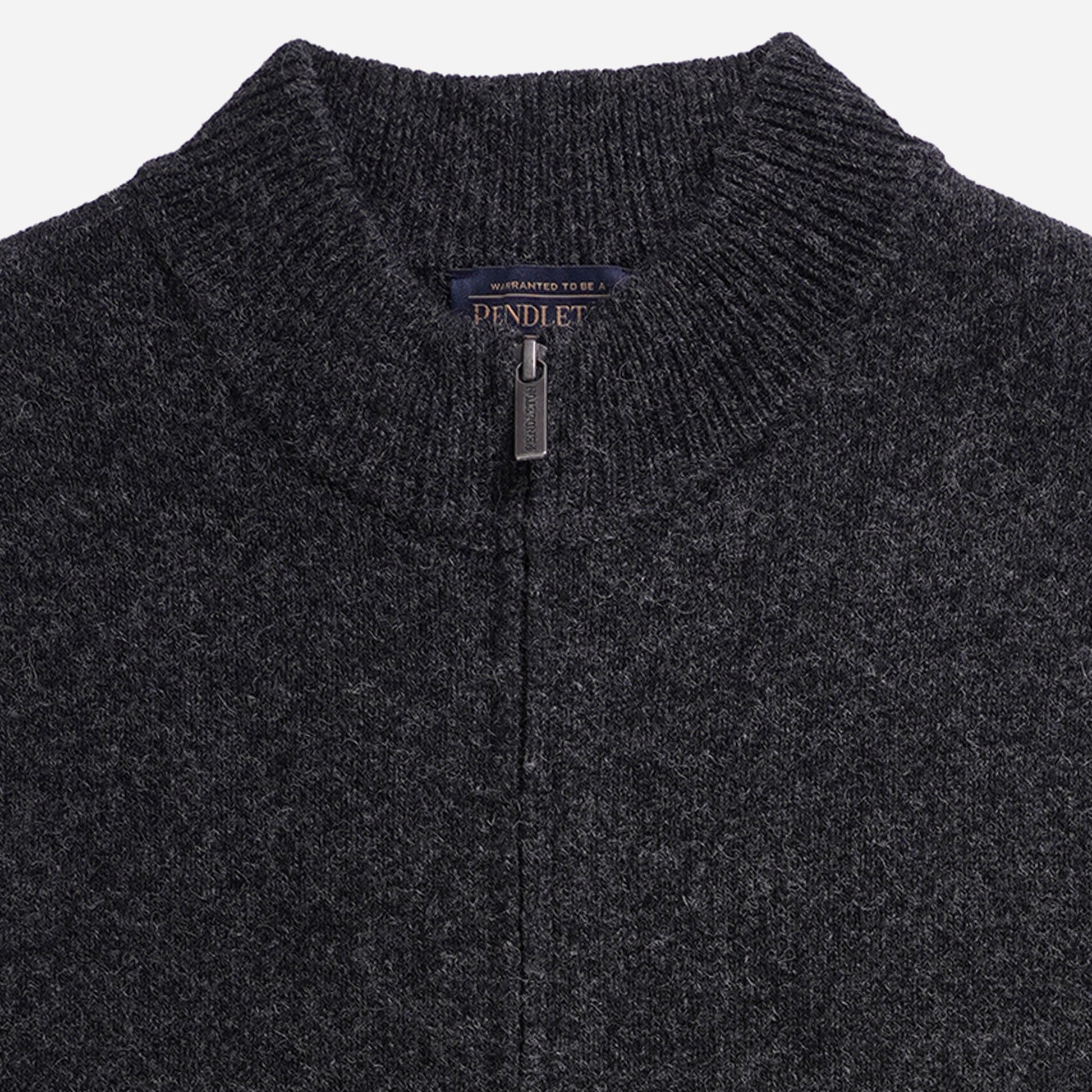 Wool Sweater Vest - Black Heather