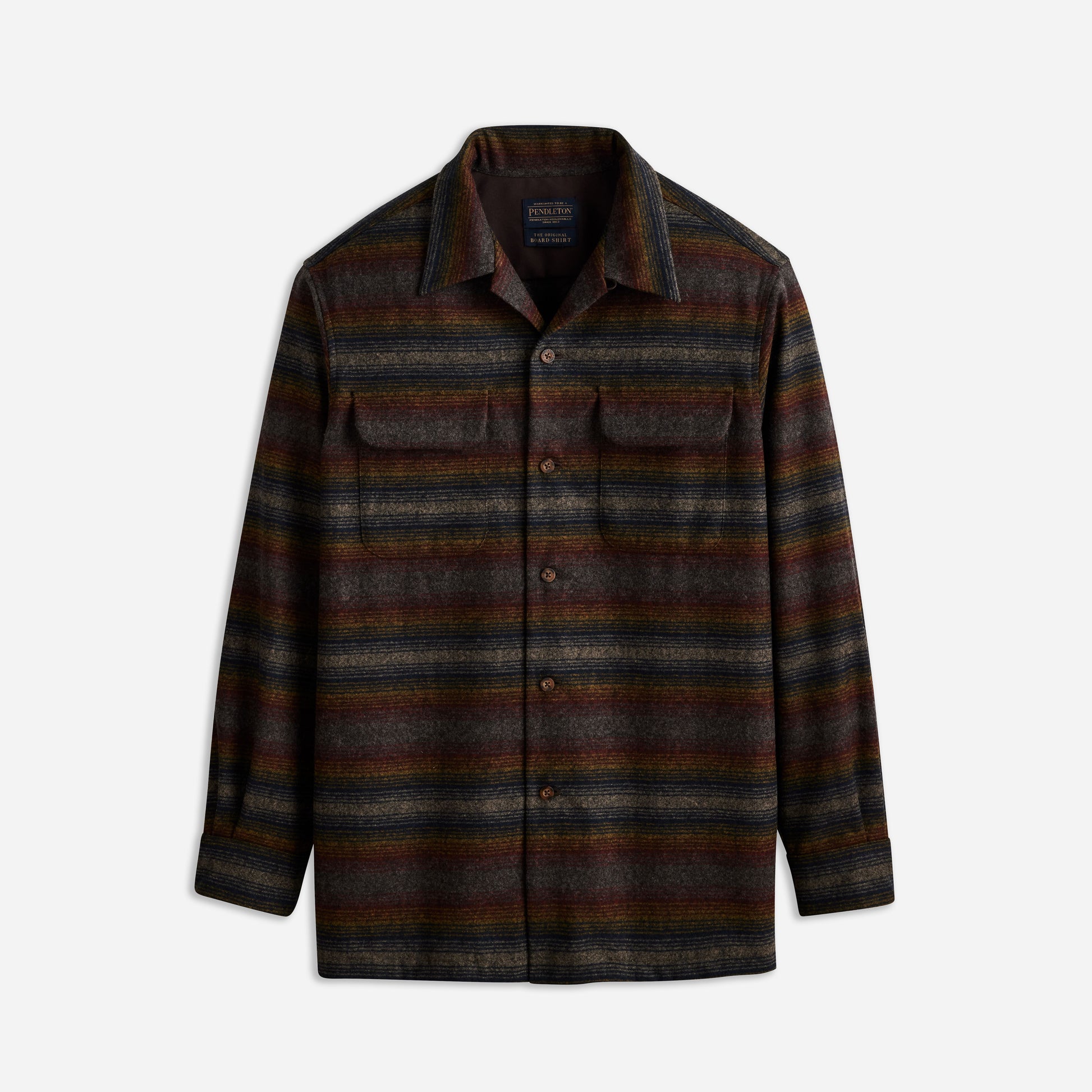 Stripe Board Shirt - Brown/Multi Ombre Stripe