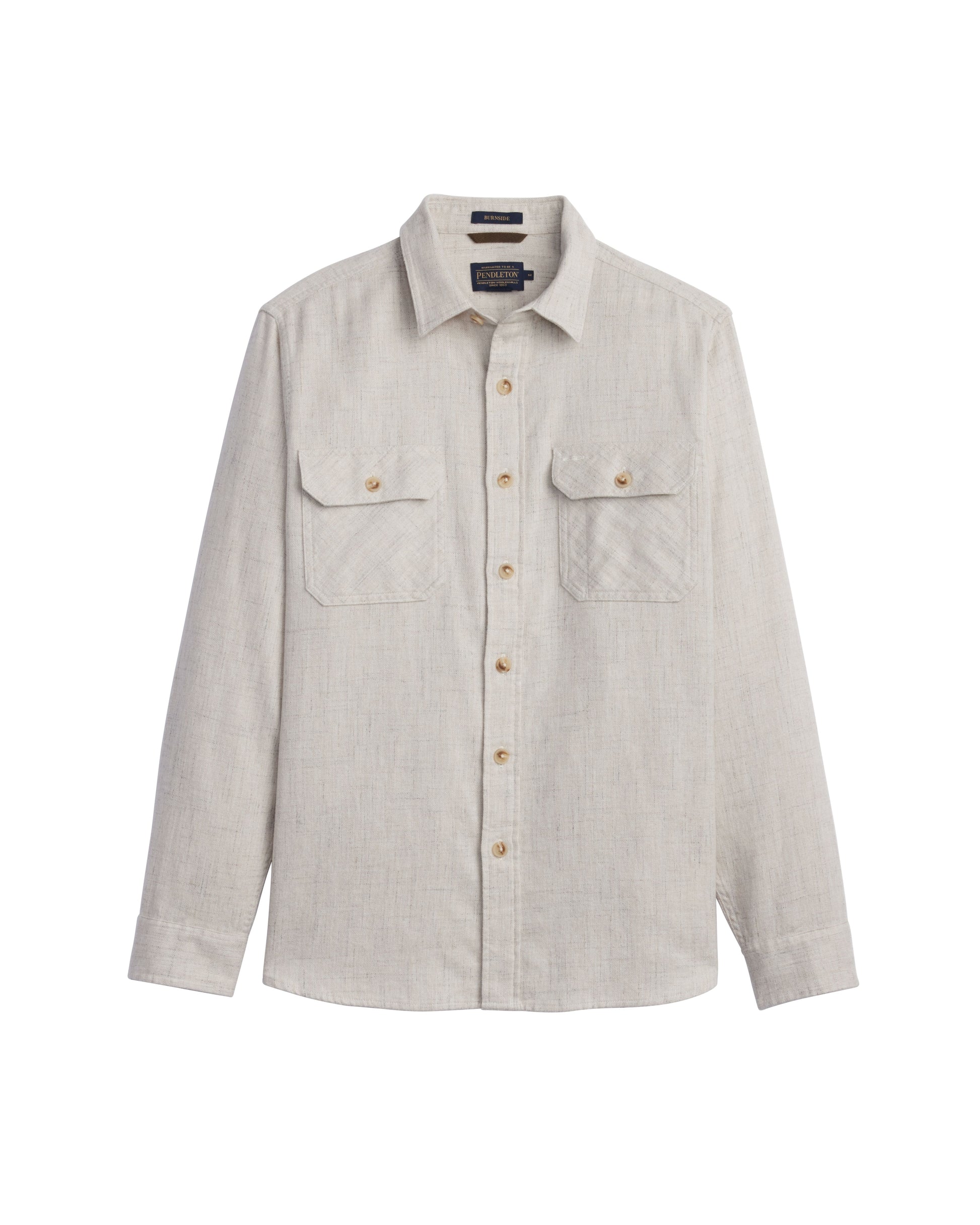 Men's Burnside Flannel Shirt - Ecru Donegal Heather