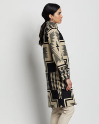 Pendleton Women's Timberline Jacquard Coat - Black / Tan Harding