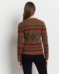 Westerley Crewneck Sweater - Copper Brown/Multi