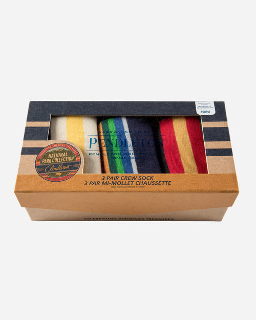 National Park Socks 3 Pack- Glacier, Crater Lake, Rainier