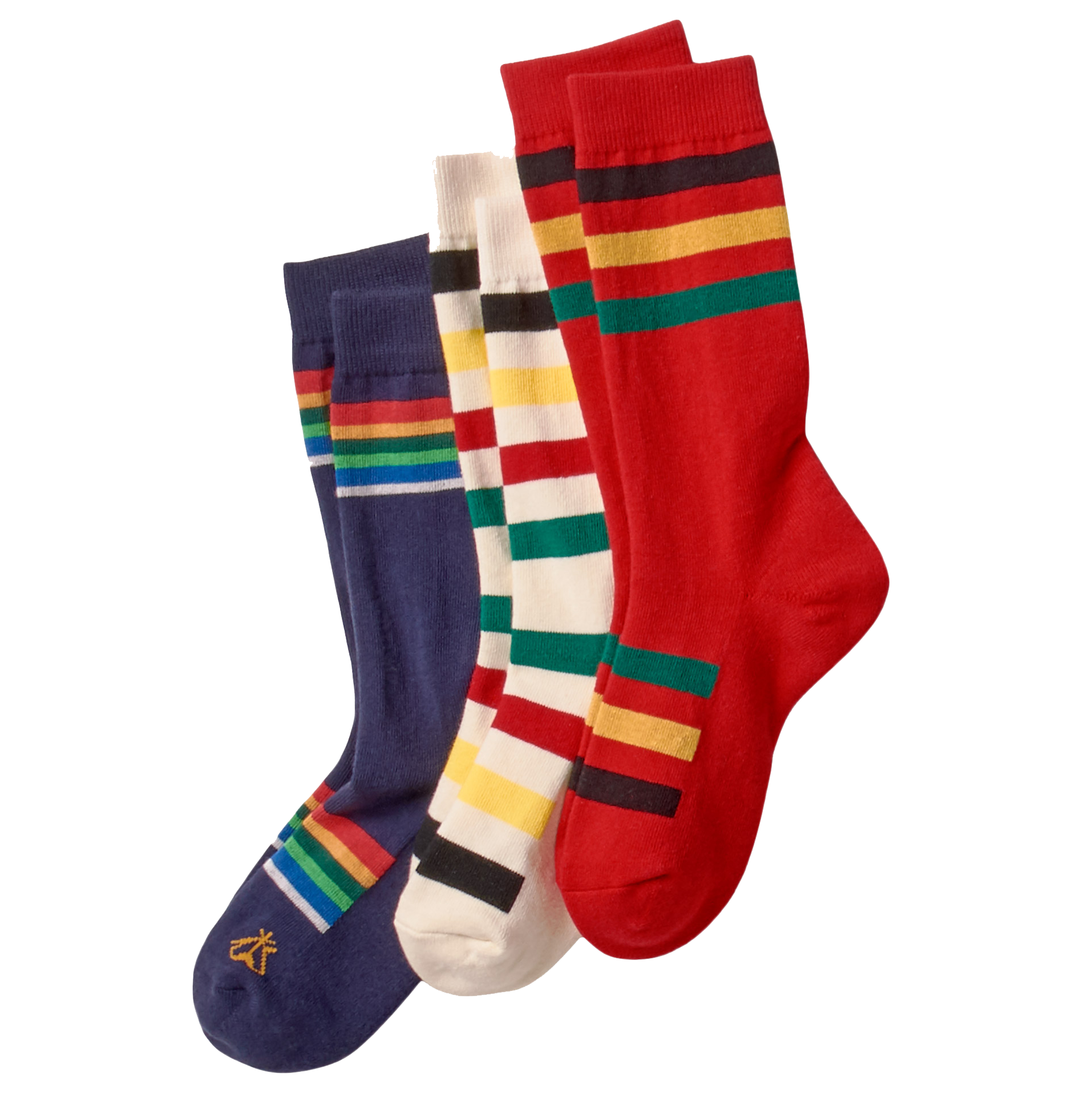 Lot de 3 chaussettes du parc national - Glacier, Crater Lake, Rainier