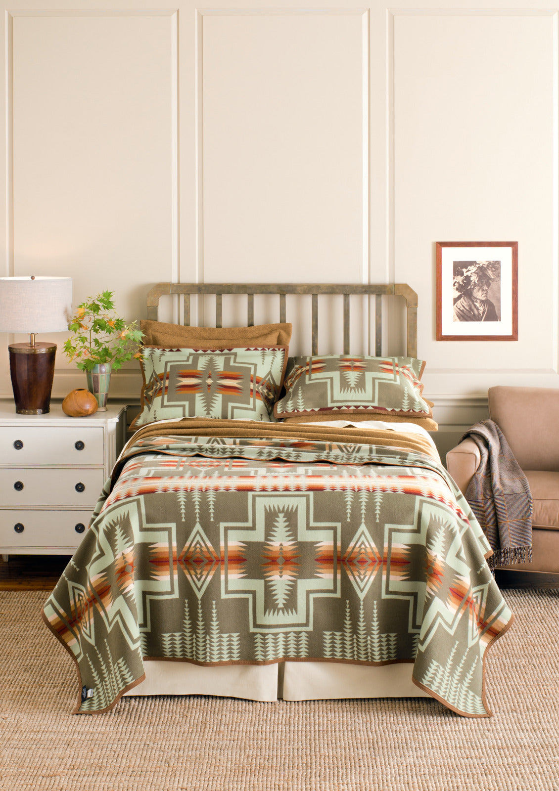 Jacquard-Decke – Harding Thymian