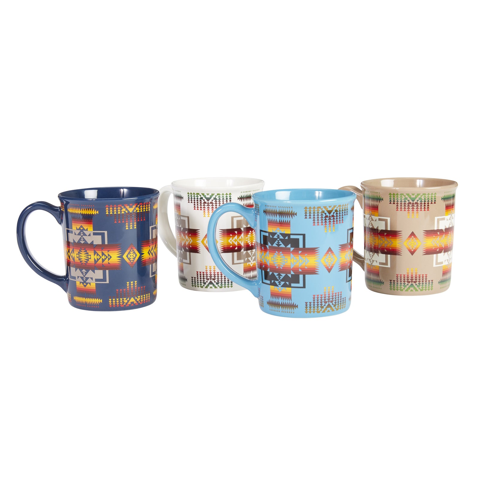 Chief Joseph Ceramic Mug Set Of 4