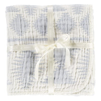 Organic Cotton Woven Baby Blanket - Falcon Cove Slate