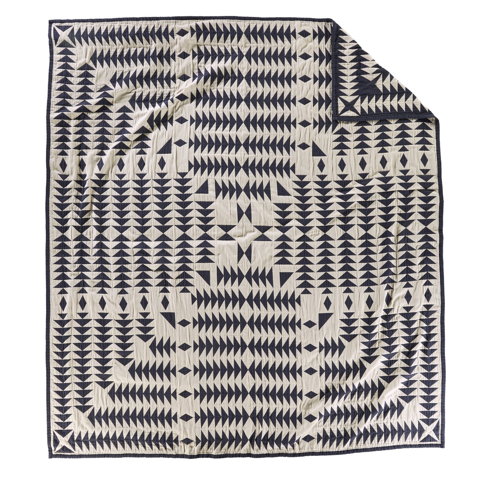 Organic Cotton Matelasse Queen - Midnight Nova