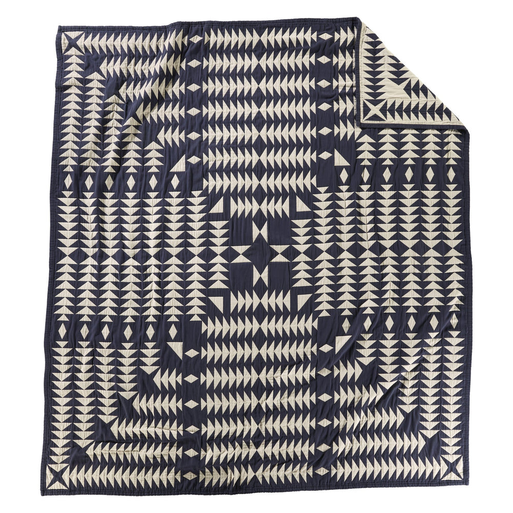 Organic Cotton Matelasse Queen - Midnight Nova
