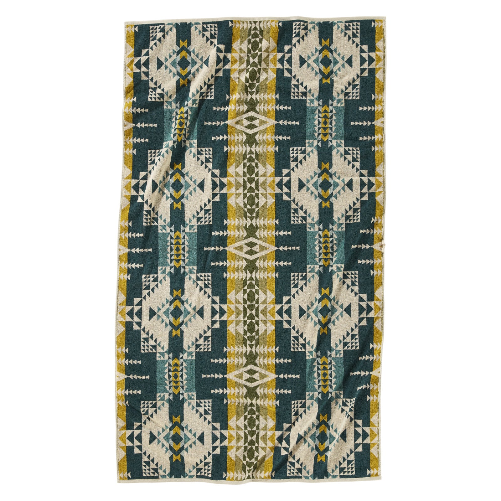 Serviette de Plage Jacquard - Pilot Rock Olive