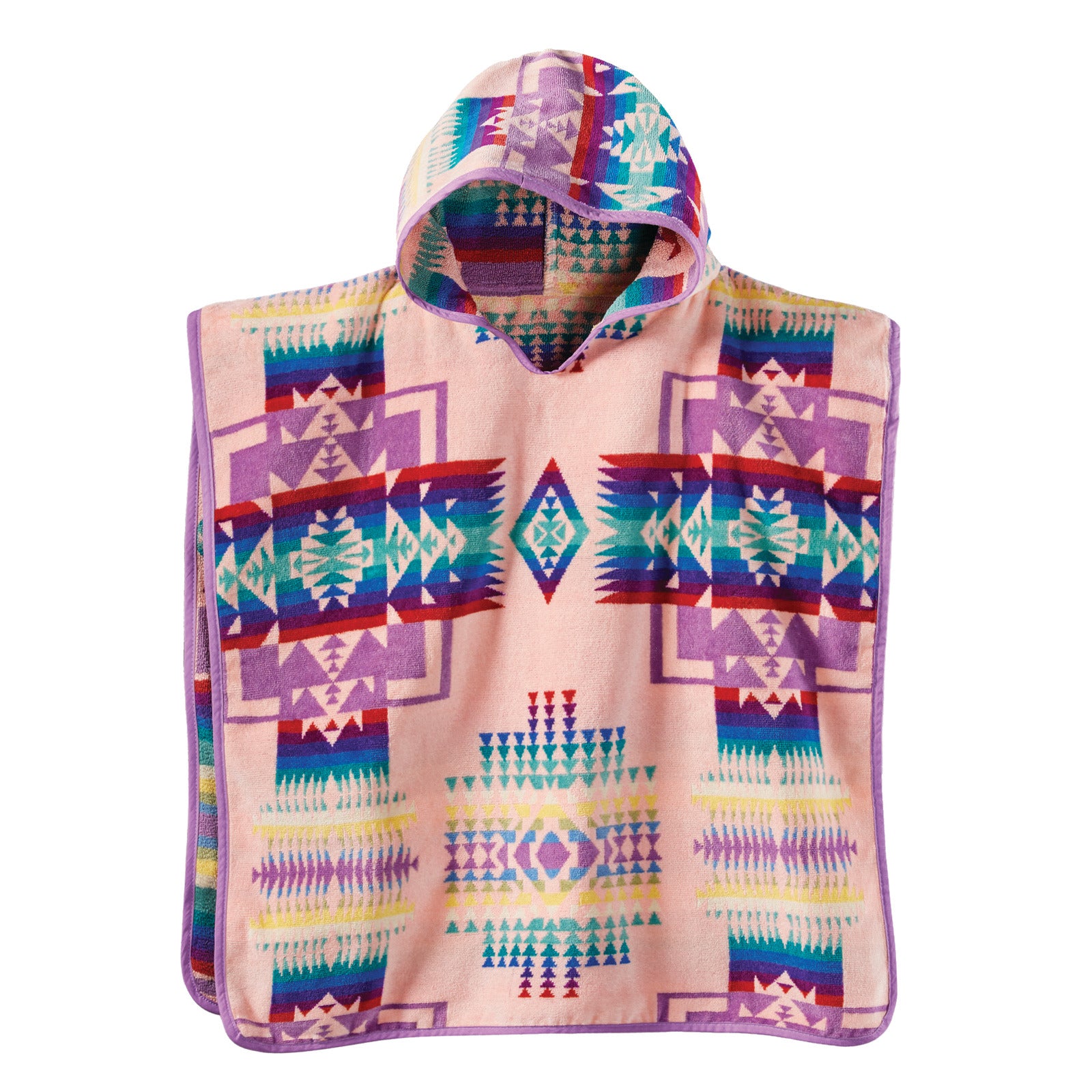 Tween Hooded Towel - Chief Joseph Pink